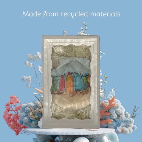 Handmade Surfboard Christmas Seashell Decor - Picture 5 of 5